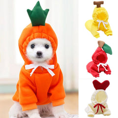 Cute Fruit Dog For Small Hoodies Warm