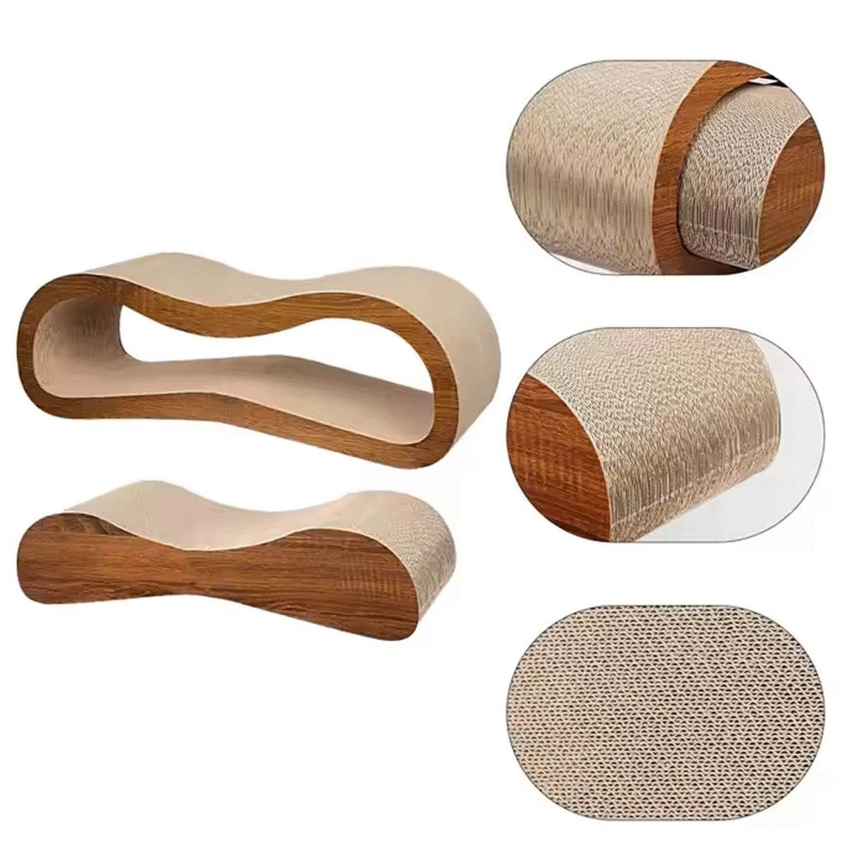 In Cat Scratcher Cardboard Lounge Bed, Scratching