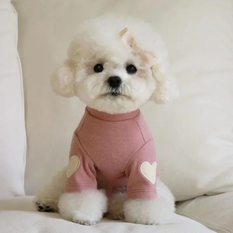 Love Winter Warm Pet Dog Base Shirt
