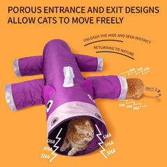Christmas Gifts Cat Tunnel Toy, Large Collapsible