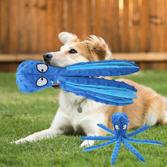 2Pcs Octopus Dog Toy No Stuffing Intelligent