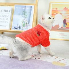 Cute Fruit Print Dog Hoodies Warm Small