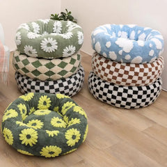 Donut Shape Dog Cat Nest Anti-Slip Pet