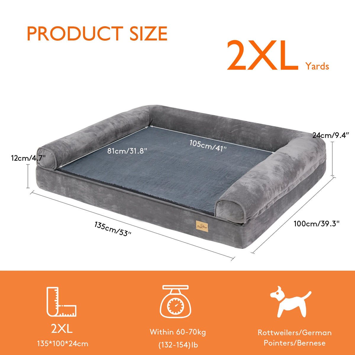 Dog Bed Extra Large Orthopedic Pet Mattress