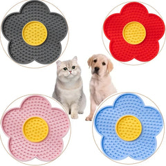 Pet Cat Licking Pad Sun Flower Shape