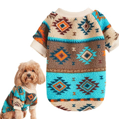 Totems Print Puppy Dog Sweater For Small