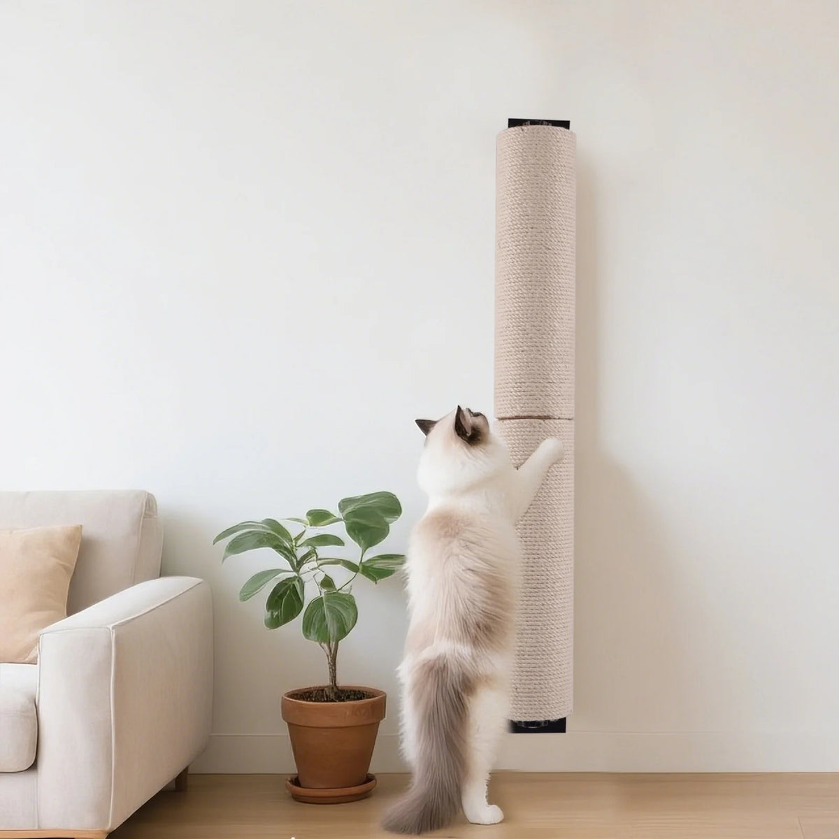 Cat Scratching Post Wall Mounted, 24 Inch