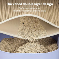 1Pc Large Size Cat Litter Mat-Advanced Honeycomb