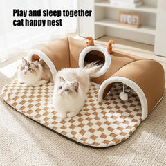 Cat Bed Tunnel Play Warm Shelter Tent