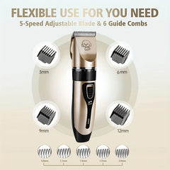 Pet Hair Trimmer Kit Electric Precision Clippers