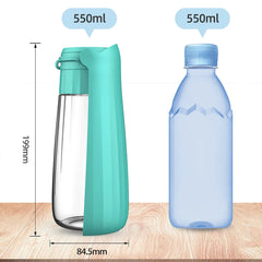 550Ml Fold Dog Water Bottle Twist Open