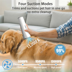 In Dog Cat Pet Grooming Vacuum Brush