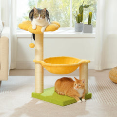 Flower Cat Tree With Sisal Scratching Post