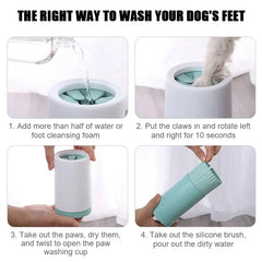 Dog Paw Cleaner Cup Soft Silicone Combs