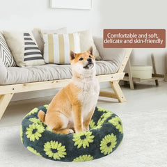 Donut Shape Dog Cat Nest Anti-Slip Pet