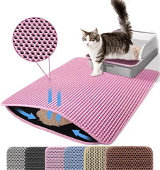 Cat Litter Mat Double Layer Pet Non