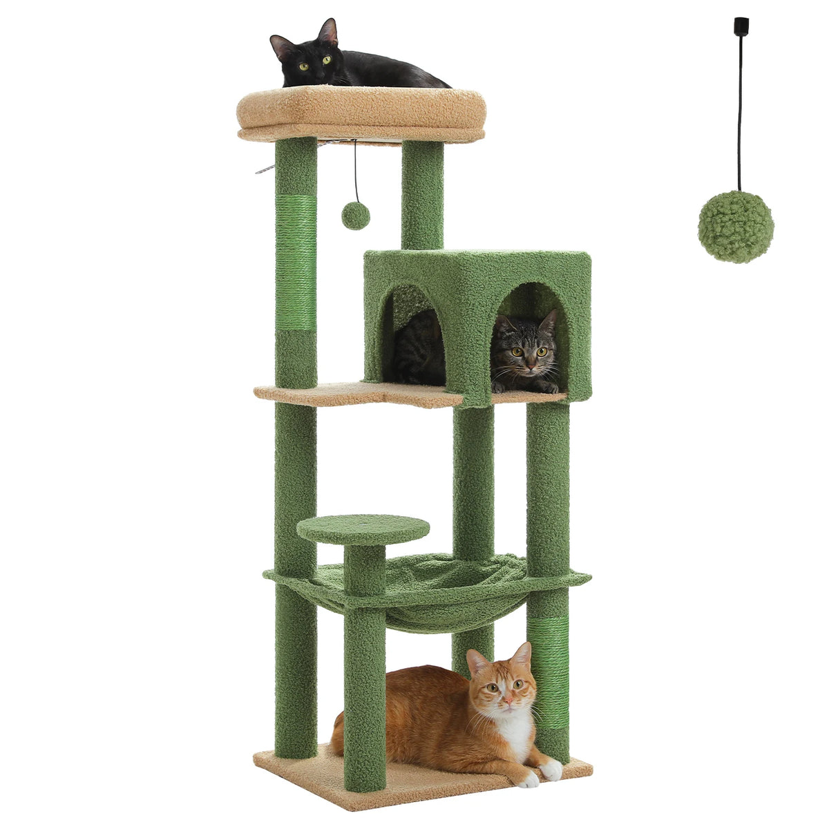 Multi-Level Cat Tree With Sisal Scratching Posts