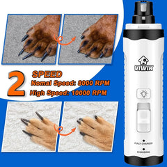Electric 2Speed Dog Nail Grinder With Dual