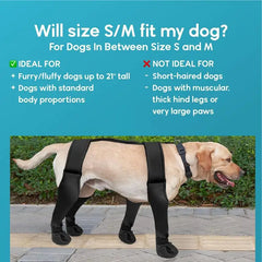 Dog Suspender Boots Waterproof Paw Protectors Soft