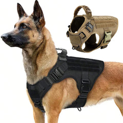 Military Large Dog Harness Pet German Shepherd