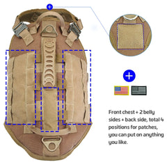 Tactical Dog Harness Military No Pull Pet