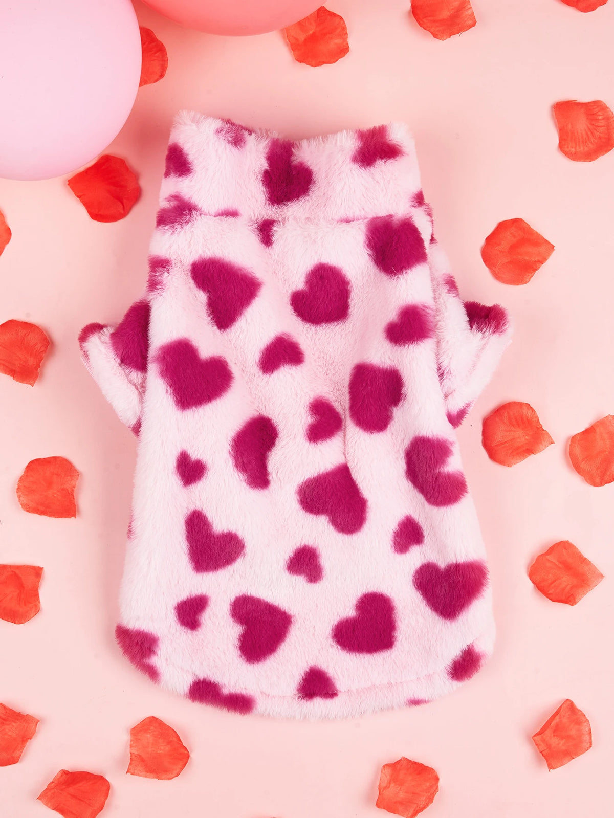 Super Soft Warm Winter Dog Jacket Hearted