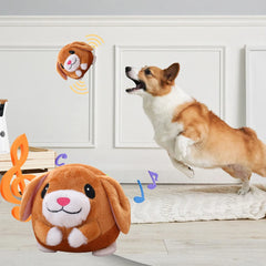 Plush Automatic Bouncing Toys Bite Resistant Funny