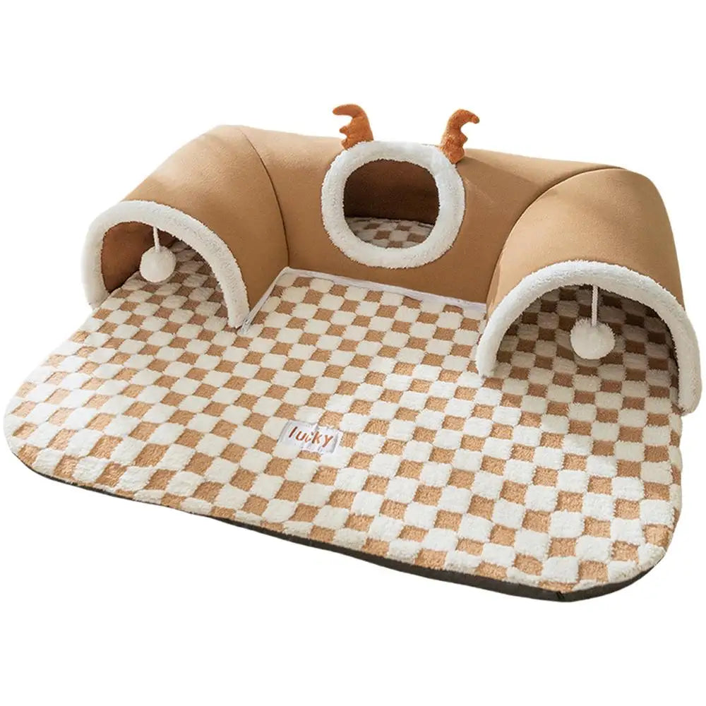 Cat Bed Tunnel Play Warm Shelter Tent