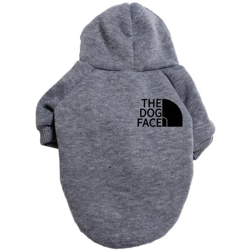Dog Hoodies The Face Wind Coat Warm