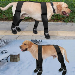 Dog Suspender Boots Waterproof Paw Protectors Soft