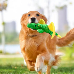 Dog Plush Toys Cute Dinosaur Shape Squeaky