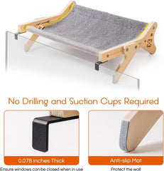 Mewoofun Cat Window Perch Hammock Seat