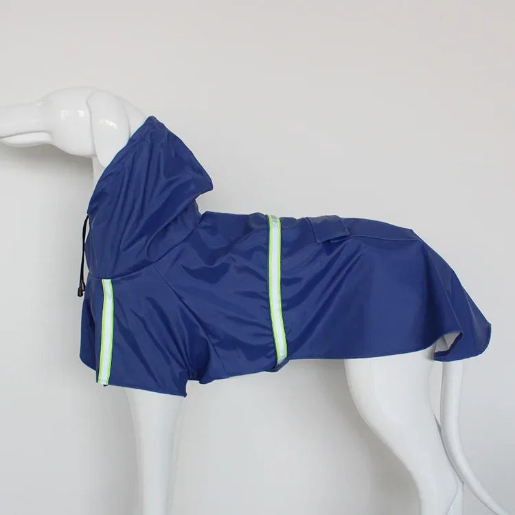 Large Dog Raincoat Cloak Style Puppy Waterproof