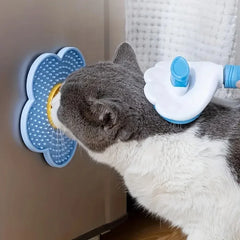 Pet Cat Licking Pad Sun Flower Shape