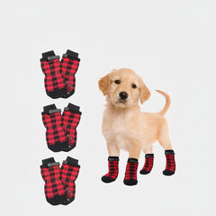 4Pcs/Set Pet Socks Foot Cover Cat