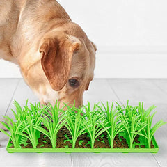 Pets Slow Feeder Silicone Grass Food Mat