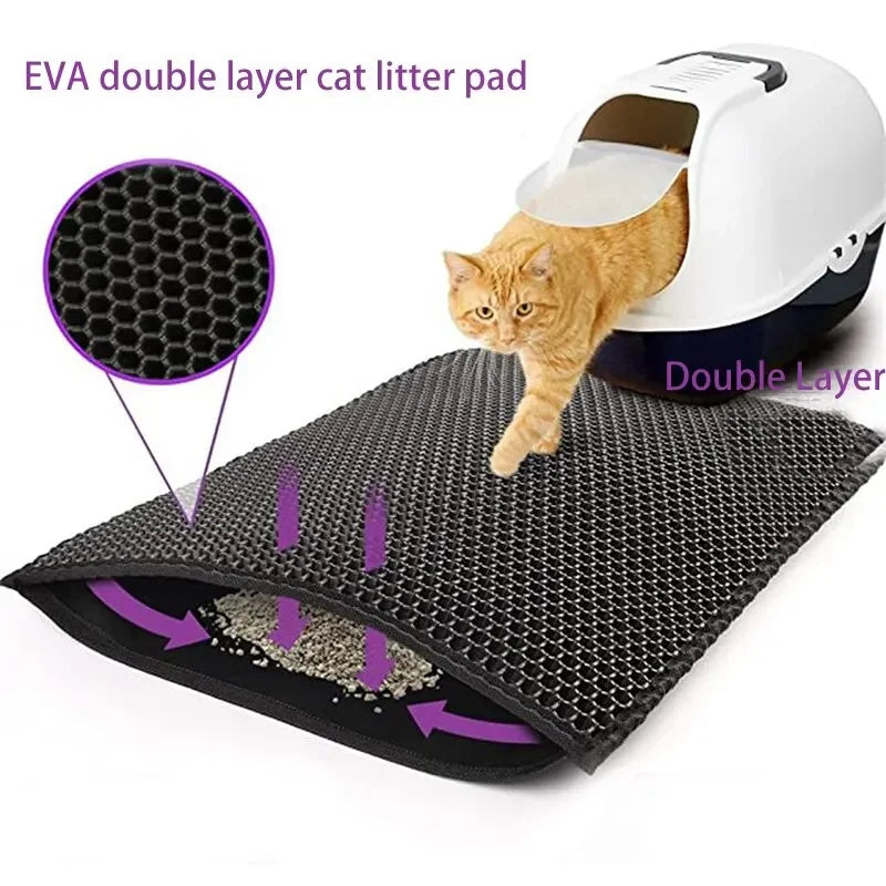 Cat Litter Mat Eva Double Layer Basin