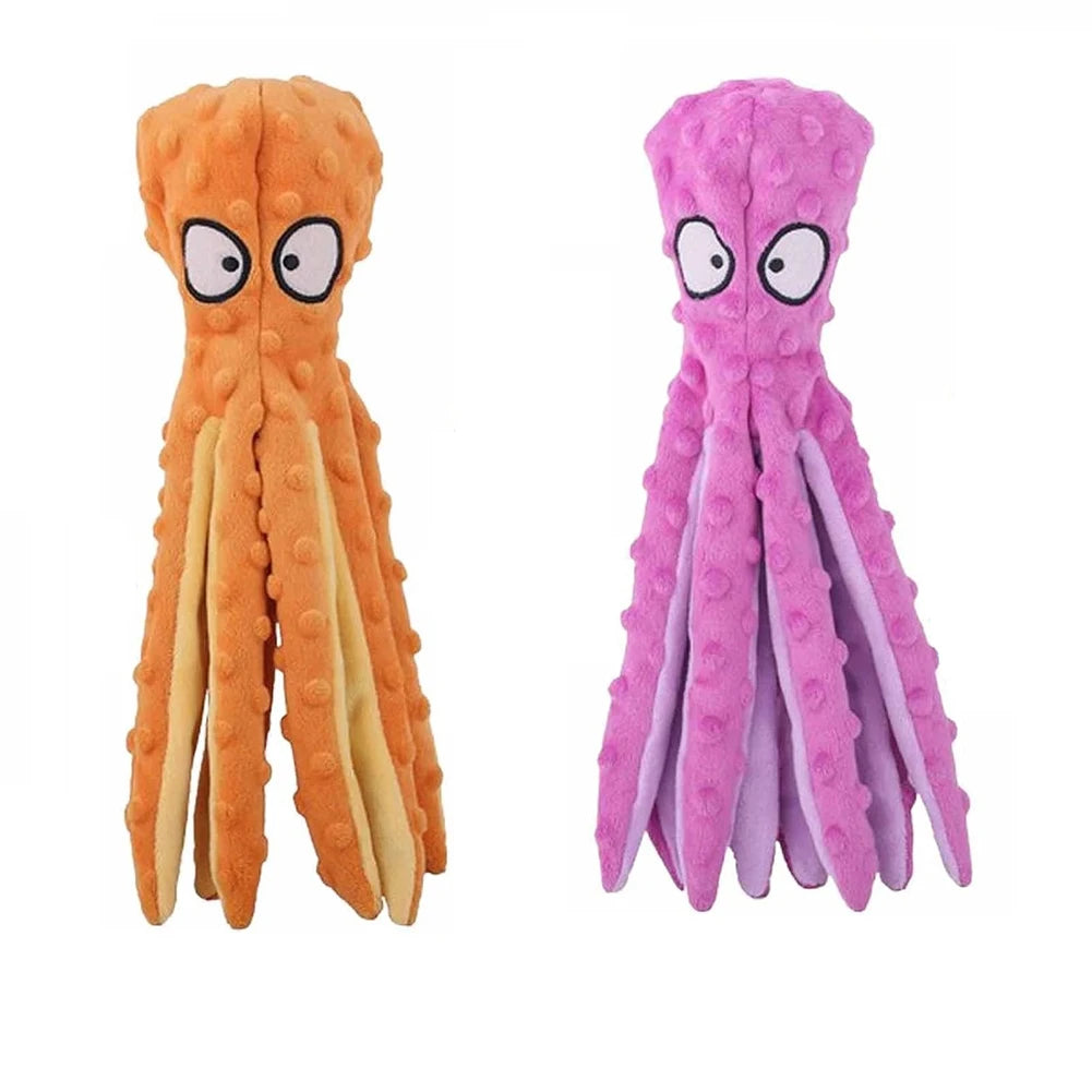 2Pcs Octopus Dog Toy No Stuffing Intelligent