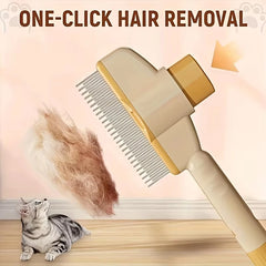Pet One Button Self Cleaning Grooming Gloves