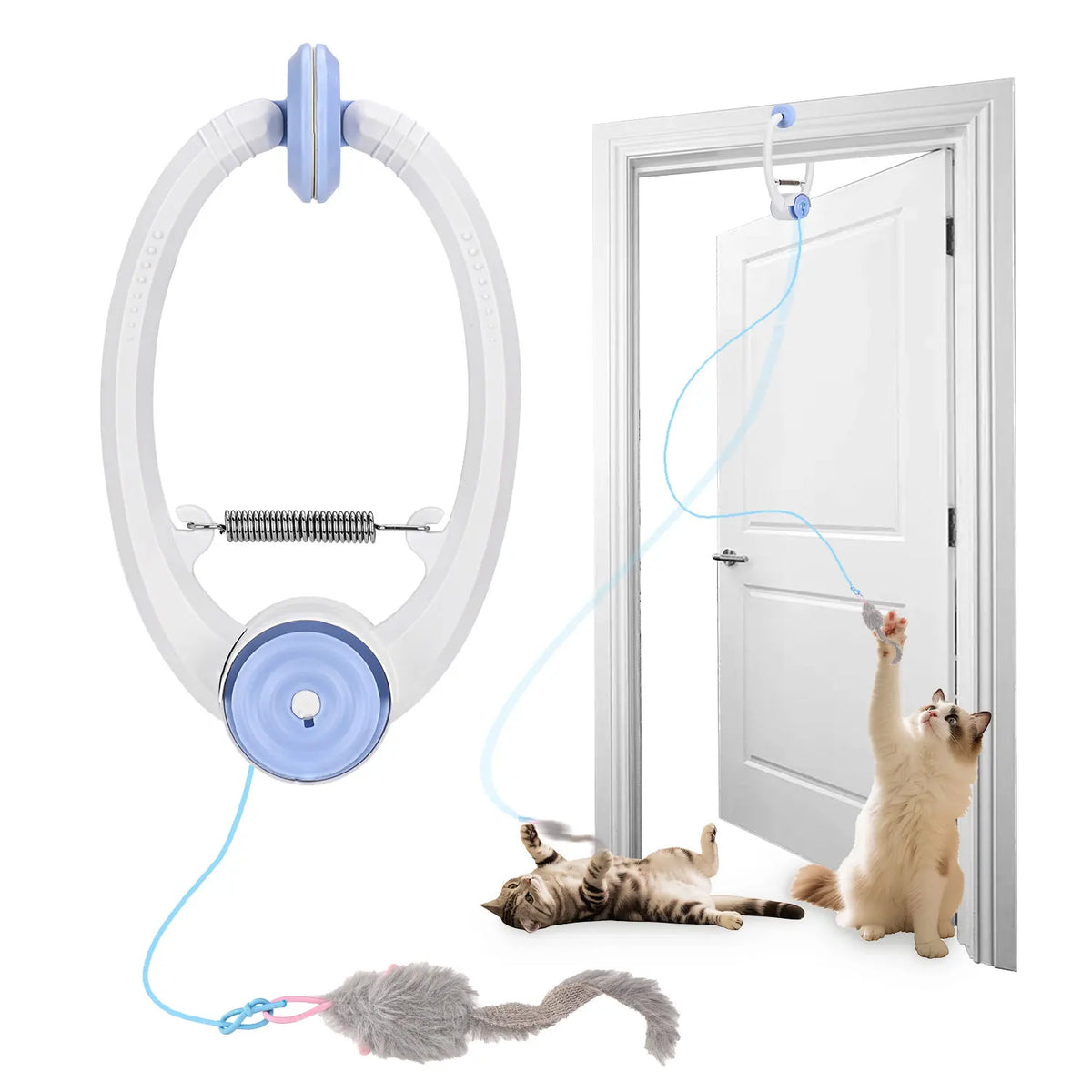 Cat Toys Electric Door Hanging Interactive USB