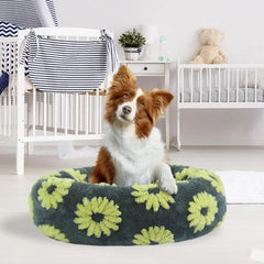 Donut Shape Dog Cat Nest Anti-Slip Pet