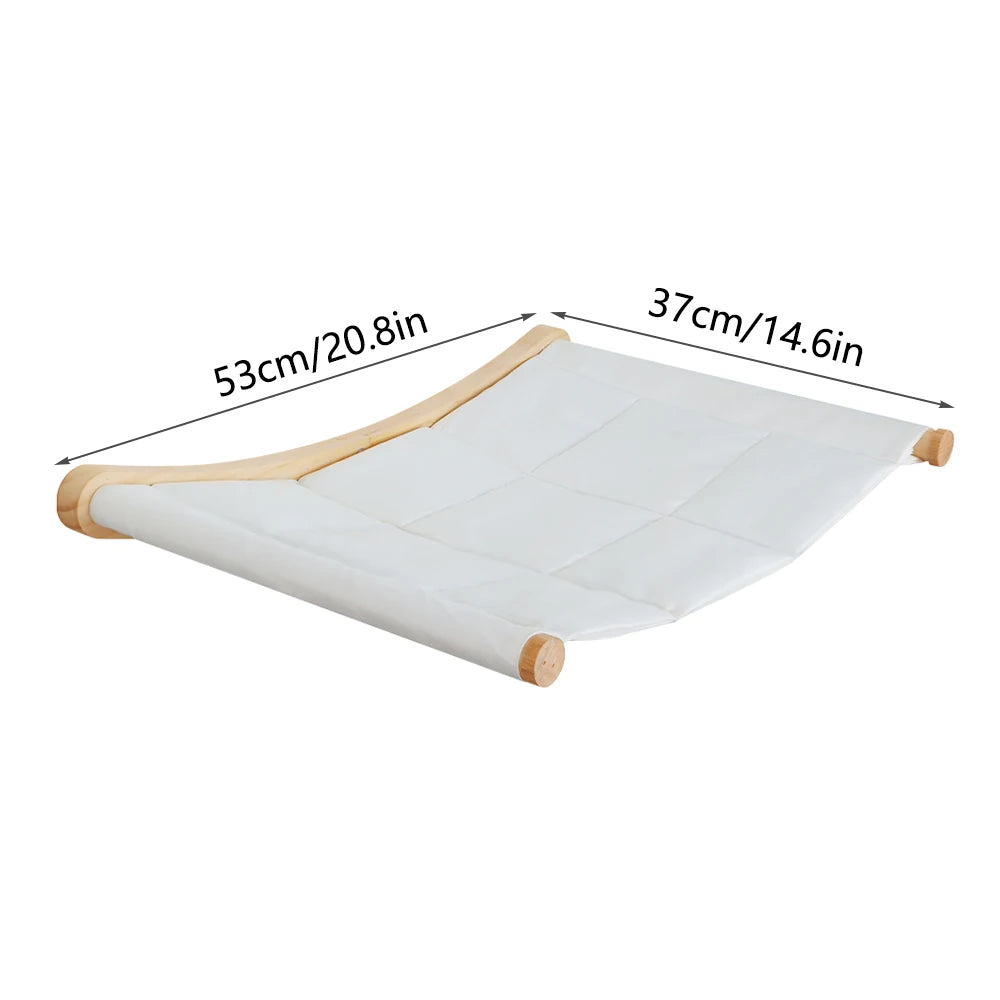 Wall Mounted Cat Tree Wooden Shelves Scratching