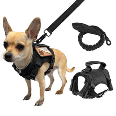 Tactical Puppy Harness Leash Set For Small