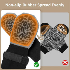 4-Piece Waterproof Dog Paw Protectors Anti-Slip Boots