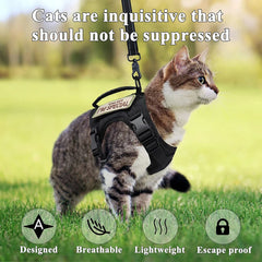 Tactical Cat Harness With Leash Set Puppy