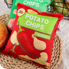 Funny Dog Toys Crisps Plush Filled Pets