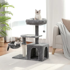 Cat Tree For Small Indoor Plush Tower