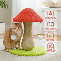 Mushroom Cat Scratching Post, Scratcher Cute