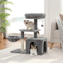 Cat Tree For Small Indoor Plush Tower
