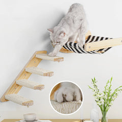 3Pcs Cat Hammock With Four Step Sisal